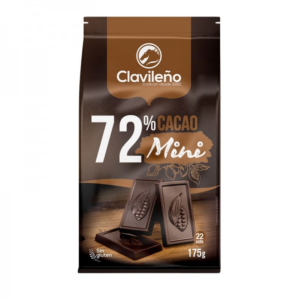 Mini Chocolatinas Chocolate Negro 72%